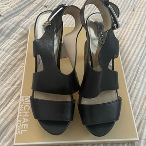 Michael Kors platform leather sandals